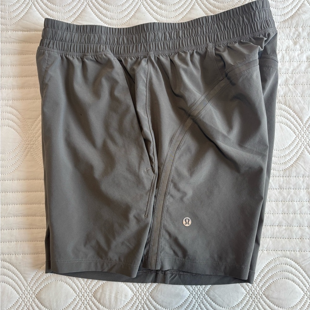 lululemon Pace Breaker Linerless Short 5” (medium, grey)